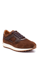 Men's Leather Suede Sneaker | Derimod