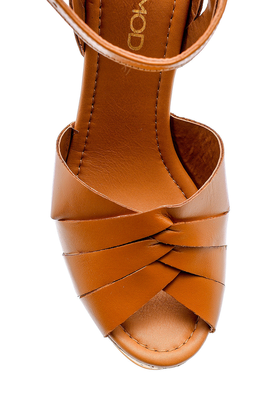 Women's Leather Wedge Heeled Shoes