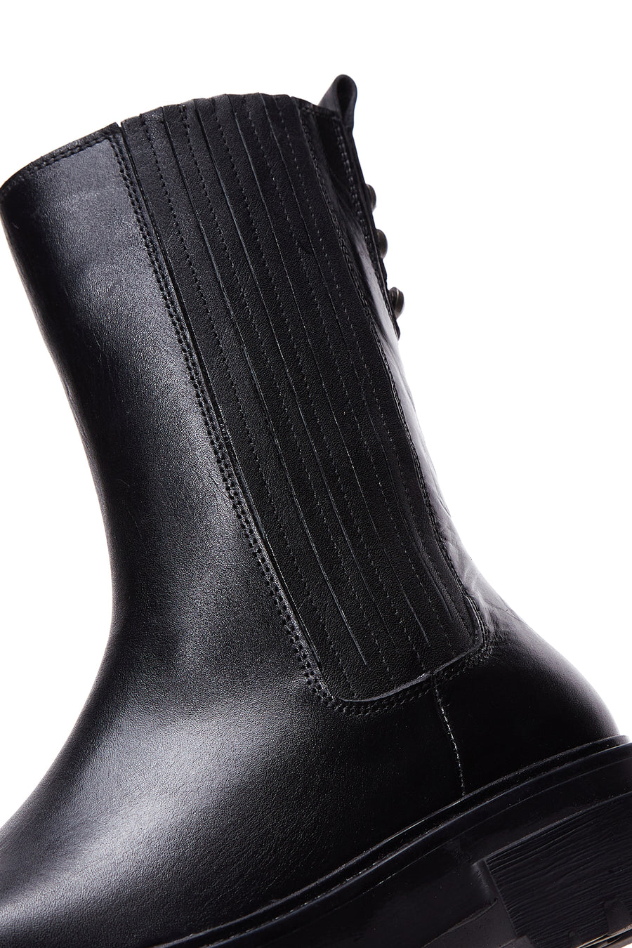 Women's Black Zipper Boots