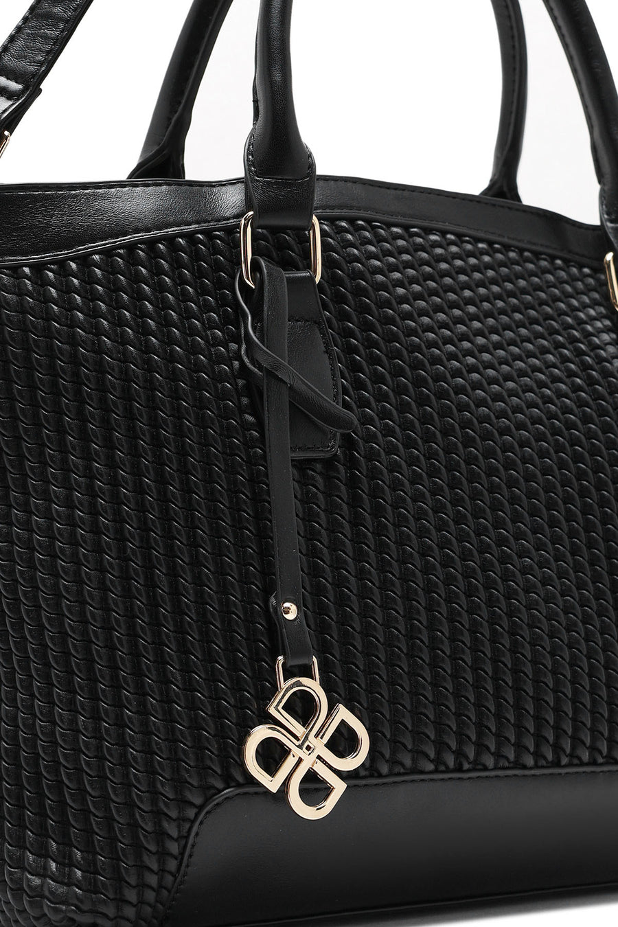 Kadın Siyah Uzun Askılı Baskılı Kol Çantası