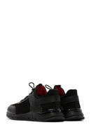 Men's Black Lace-Up Nubuck Leather Sneakers | Derimod