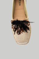 Women's Wicker Detailed Espadrille Shoes | Derimod