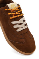 Derimod Studio Women's Brown Lace-up Suede Sneaker | Derimod