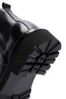 Men's Black Lace-Up Leather Zippered Casual Boots | Derimod