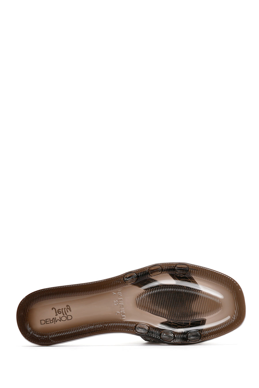 Women's Black Stone Jelly Slippers