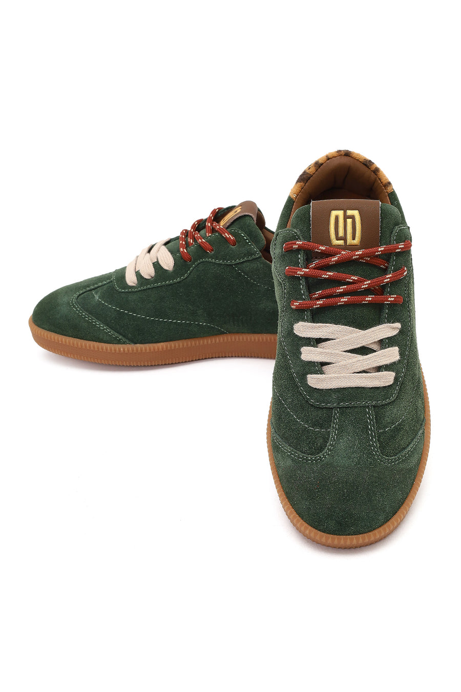 Derimod Studio Women's Green Lace-Up Suede Sneaker