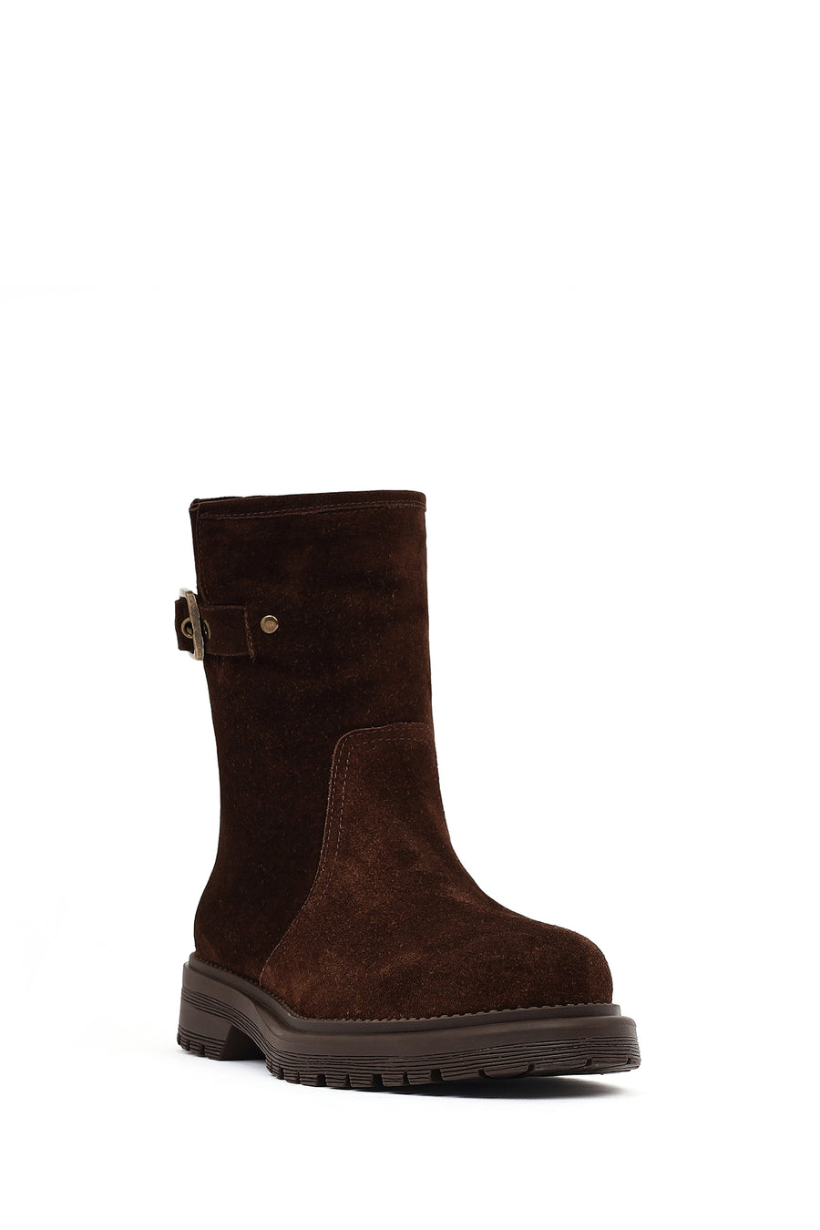 Women's Brown Suede Leather Boots