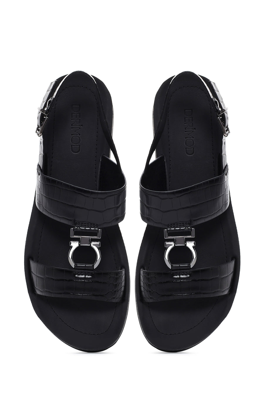 Women's Black Ankle Strap Sandals