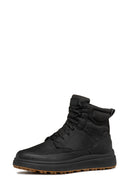 Geox Men's Black Granito + Grip Abx Laced Waterproof Leather Casual Boots | Derimod