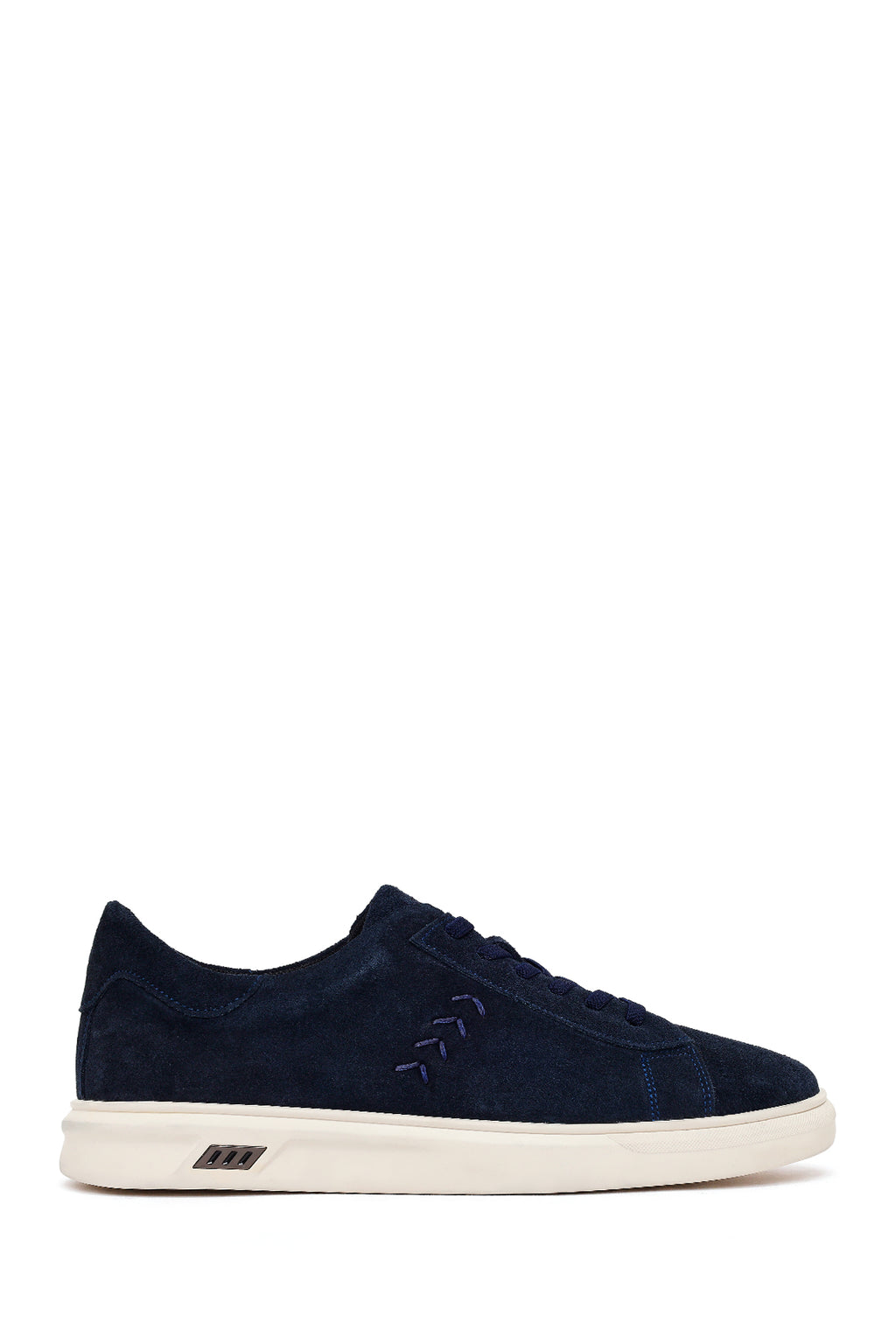 Erkek Lacivert Bağcıklı Süet Deri Sneaker