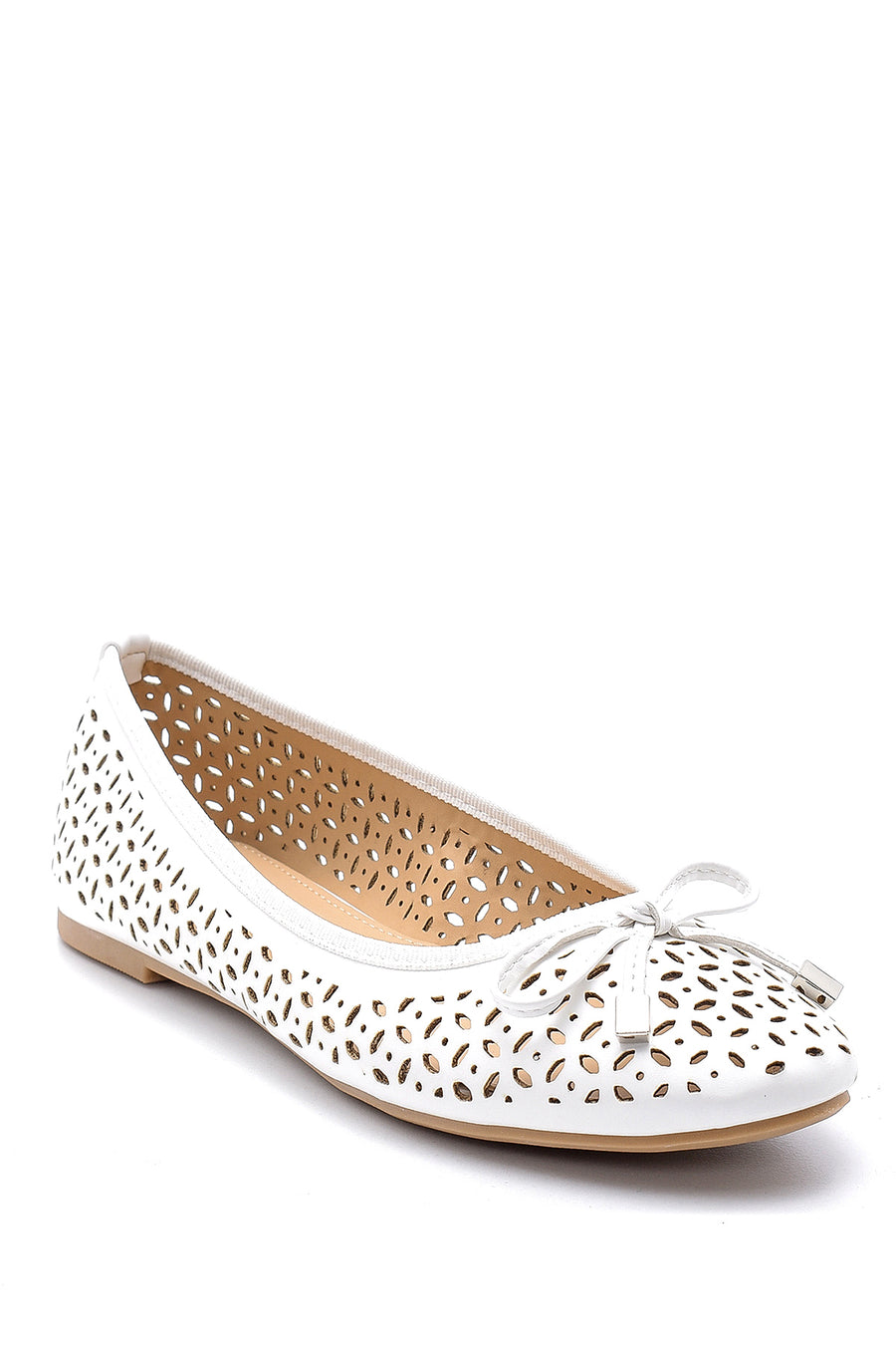 Women's White Bow Ballerina Ballet
