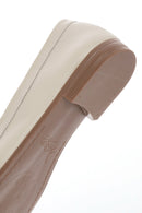 
Women's Beige Buckled Leather Loafer
 | Derimod
