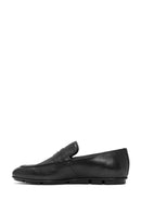 Erkek Siyah Deri Loafer | Derimod