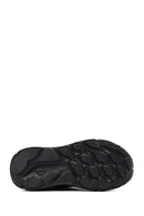 Derimod Zero Women's Black Lace-Up Thick-Soled Fabric Sneaker | Derimod