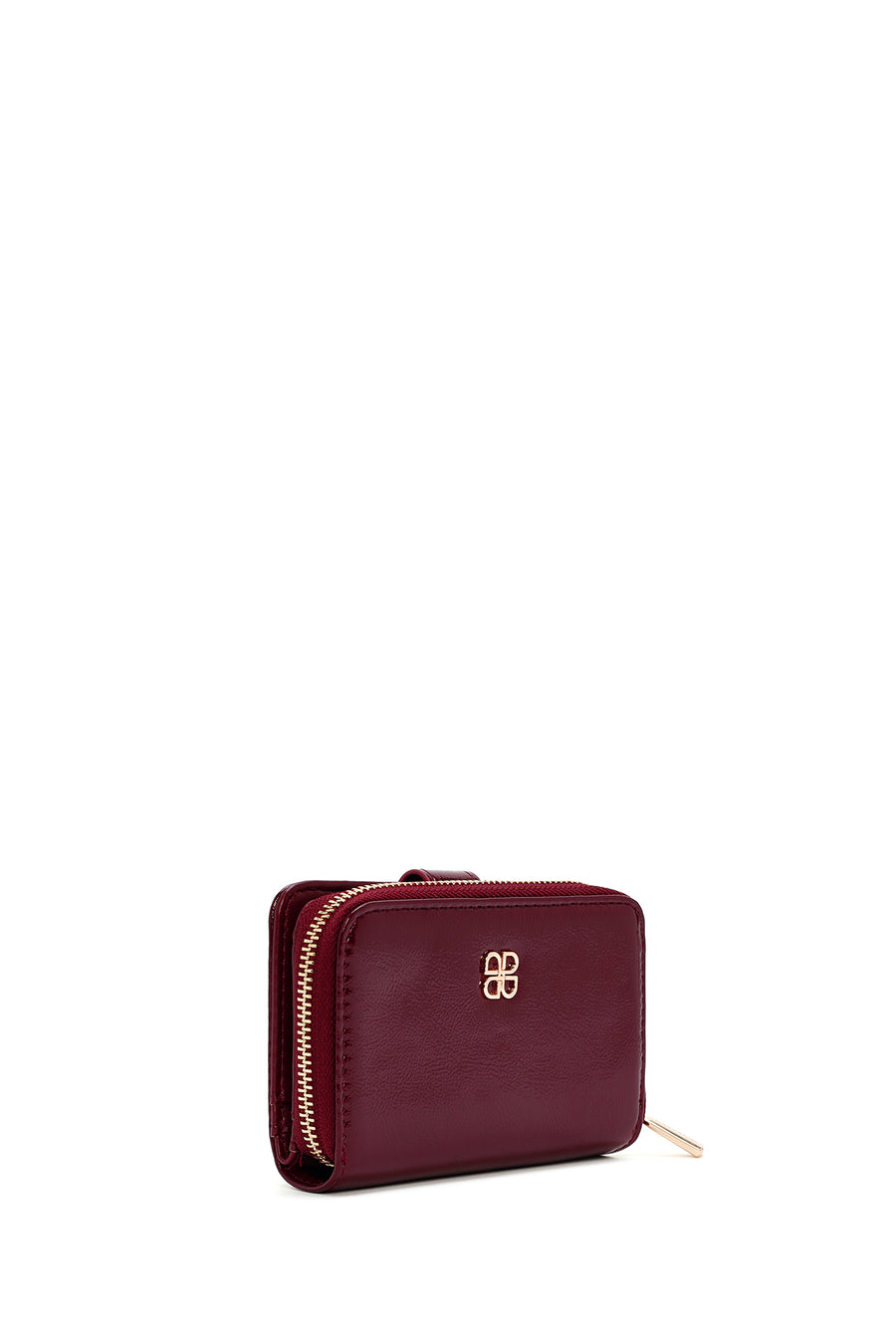Women's Burgundy Patent Leather Wallet