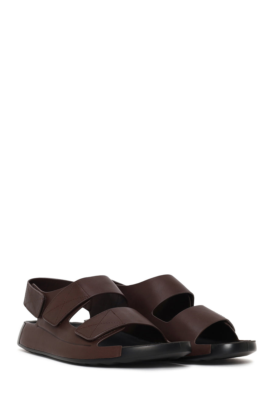 Male Brown Strapped Leather Sandals
