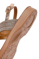 Women's Pink Stone Sandals | Derimod
