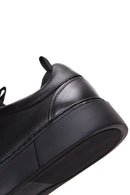 Male Black Lace-Up Leather Sneaker | Derimod