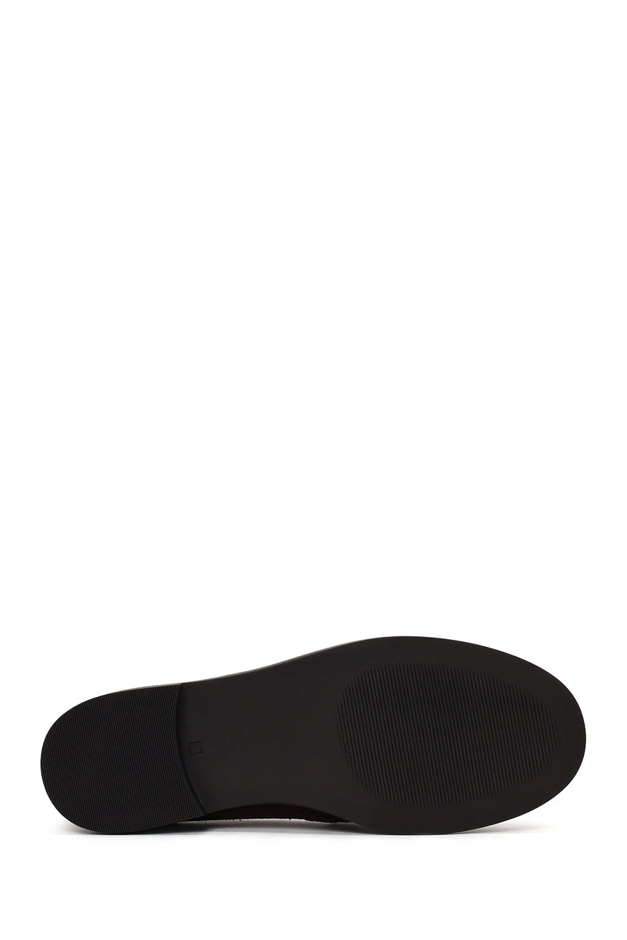Kadın Kahverengi Süet Deri Maskülen Loafer