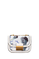 Women's White Long Strap Printed Crossbody Bag | Derimod