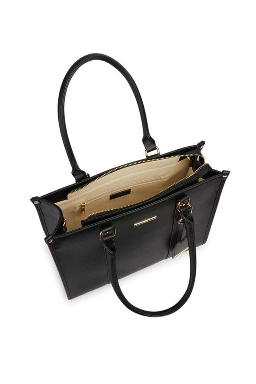 Geox Women's Black Ameris M Long Strap Leather Crossbody Bag