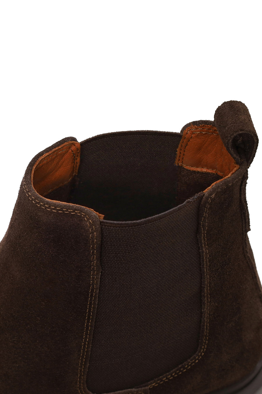 Male Brown Thick-Soled Suede Chelsea Boots