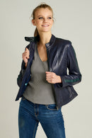 Victoria Women's Leather Jacket | Derimod