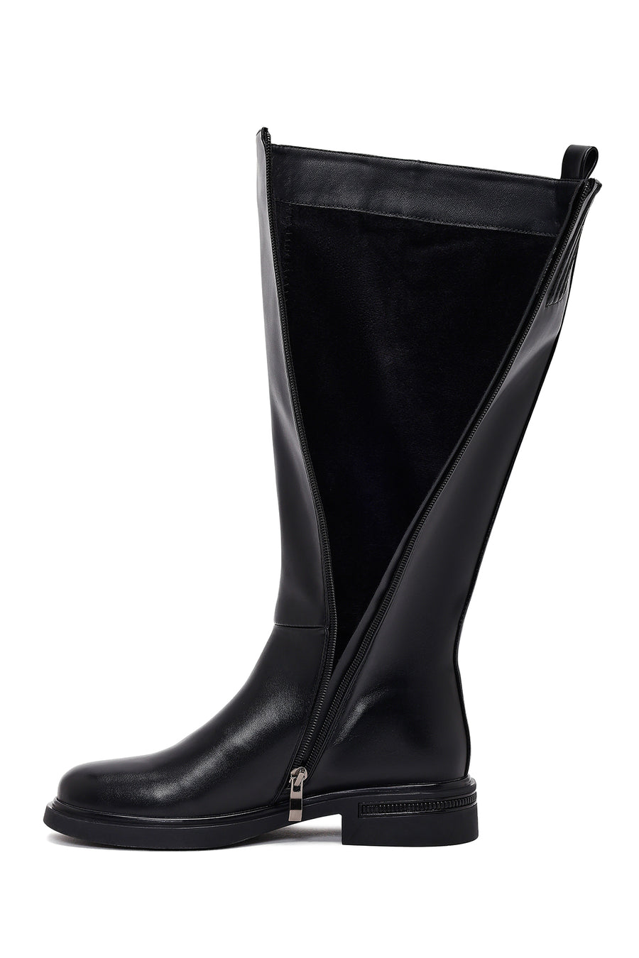 Women's Black Zippered Boots
