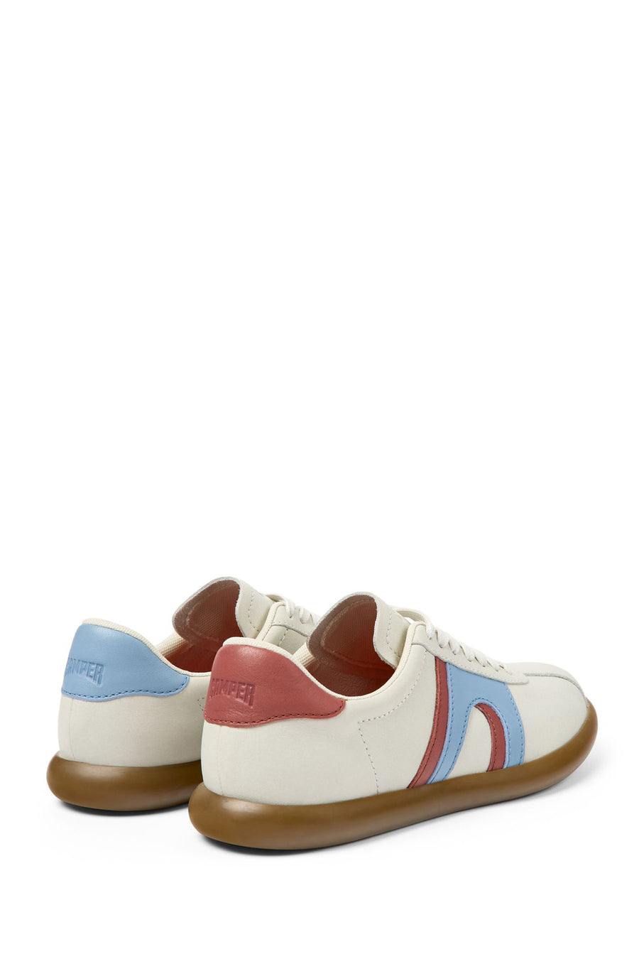 Camper Women's White Pelotas Soller Lace-Up Leather Sneaker