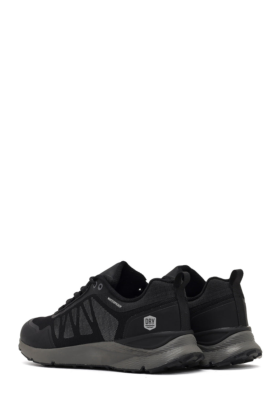 Derimod Dry Men's Black Lace-Up Fabric Sneaker