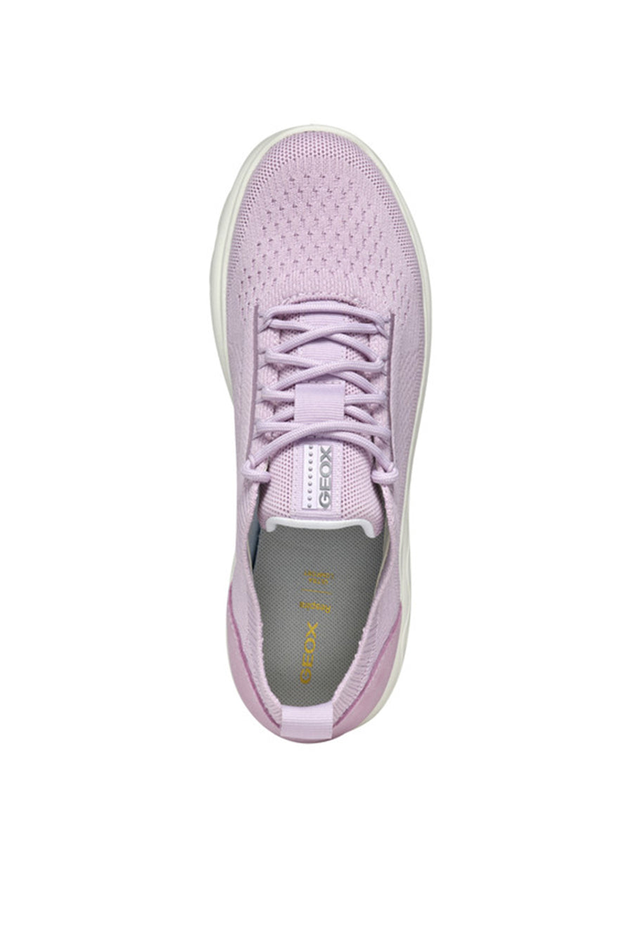 Geox Kadın Mor D Spherica A - Knitt. Text + Sue Bağcıklı Kumaş Sneaker