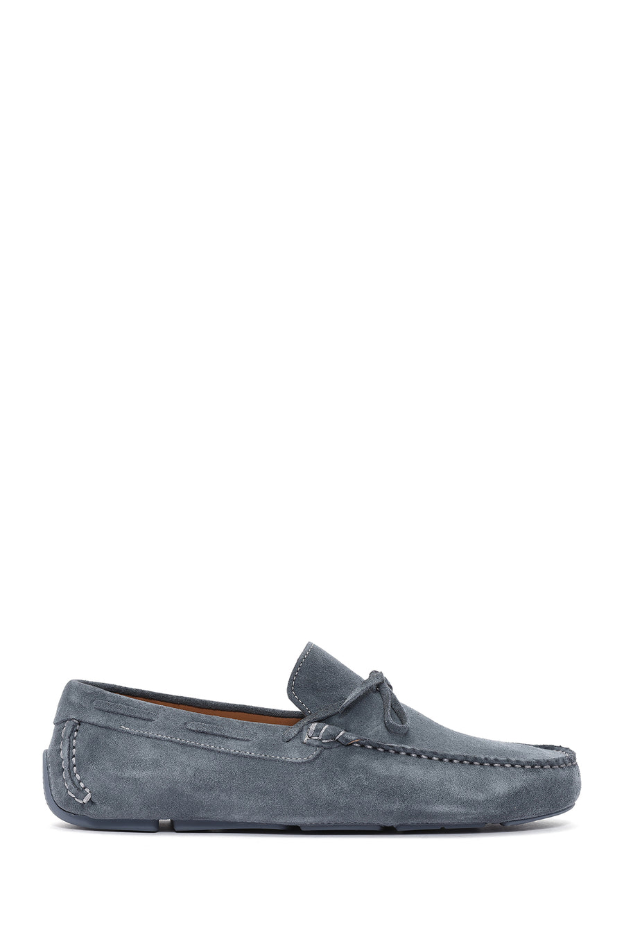 Erkek Lacivert Süet Deri Loafer 25SFD630410 | Derimod