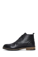Men's Black Leather Classic Boots | Derimod