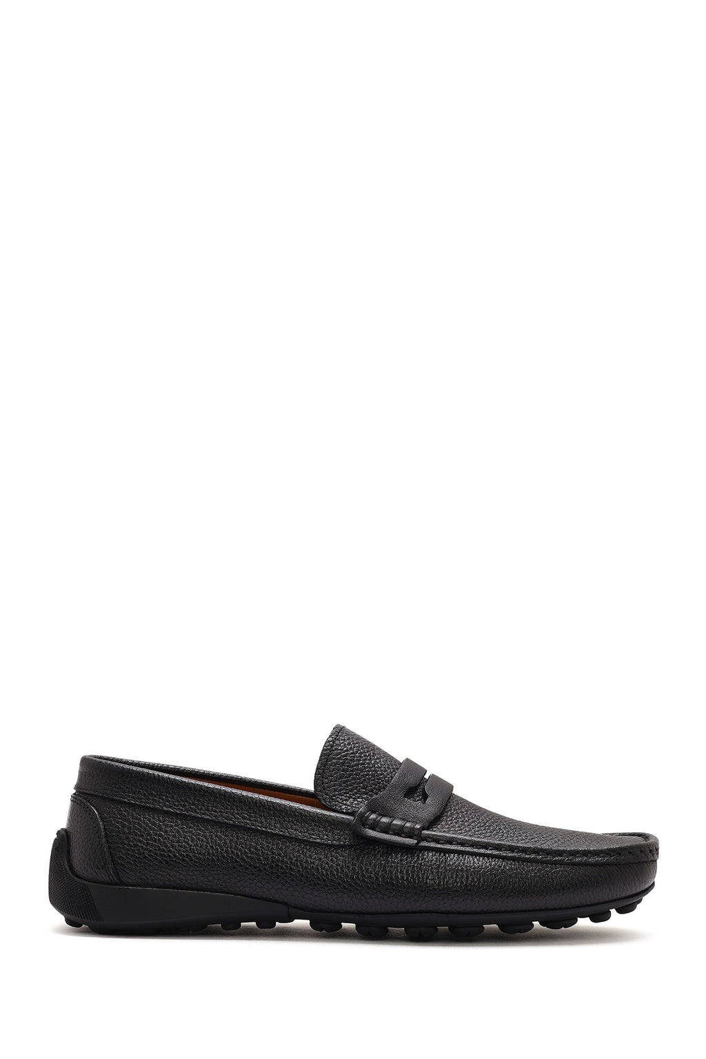 Erkek Siyah Deri Casual Loafer