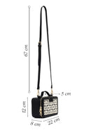 Women's Black Long Strap Printed Shoulder Bag | Derimod