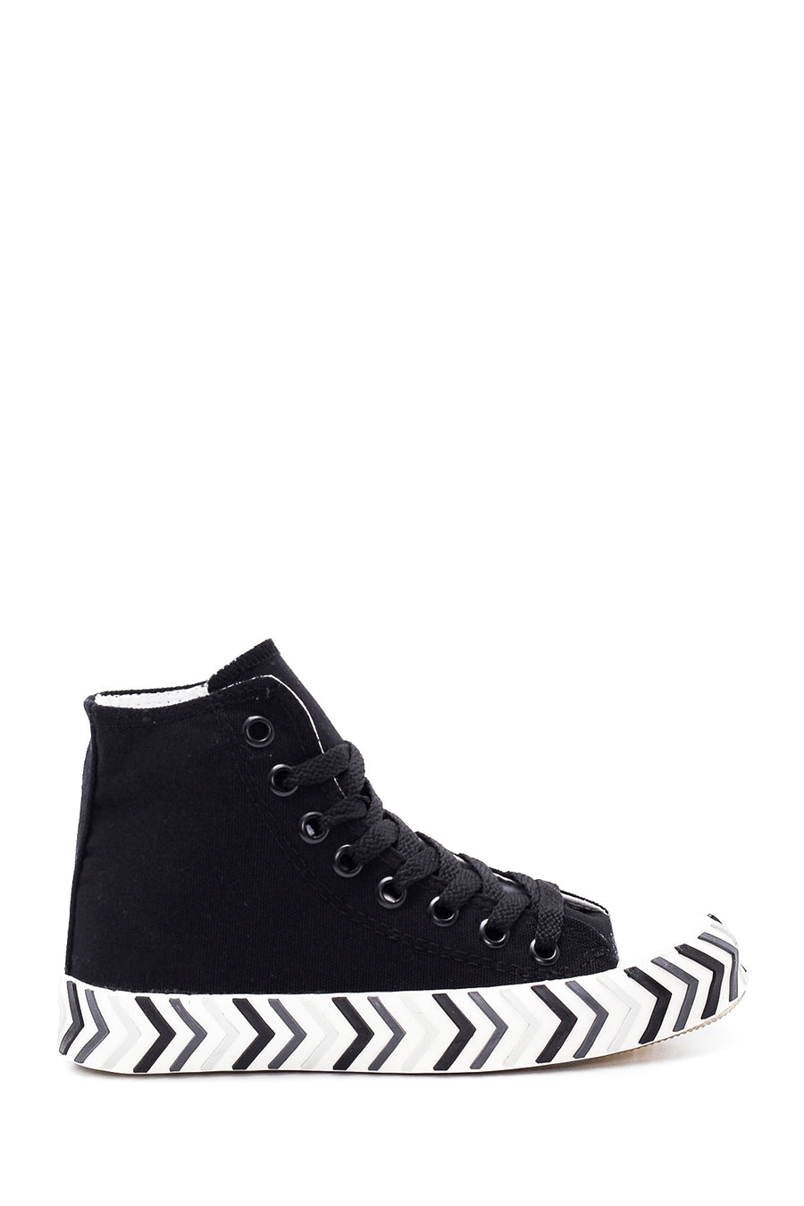Women's Black High Top Sneaker 22SFE26726F | Derimod