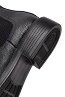 Men's Black Leather Chelsea Boots | Derimod