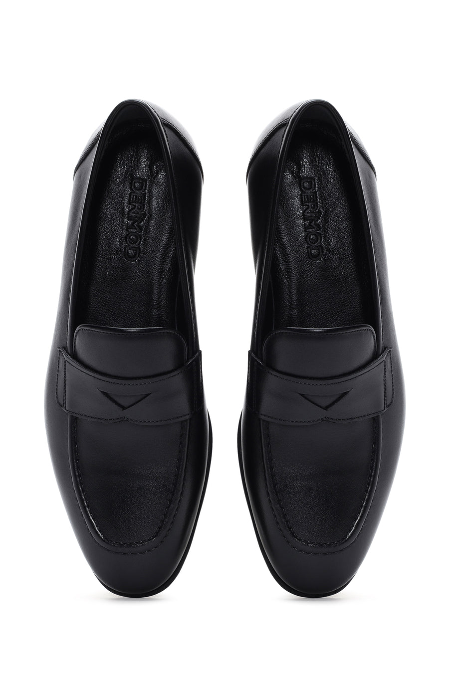 Erkek Siyah Deri Klasik Loafer