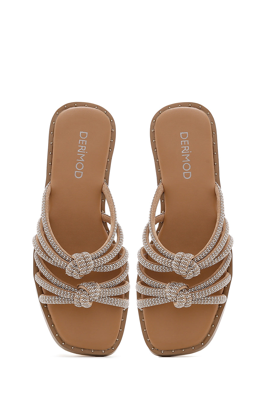 Women's Beige Stone Slippers