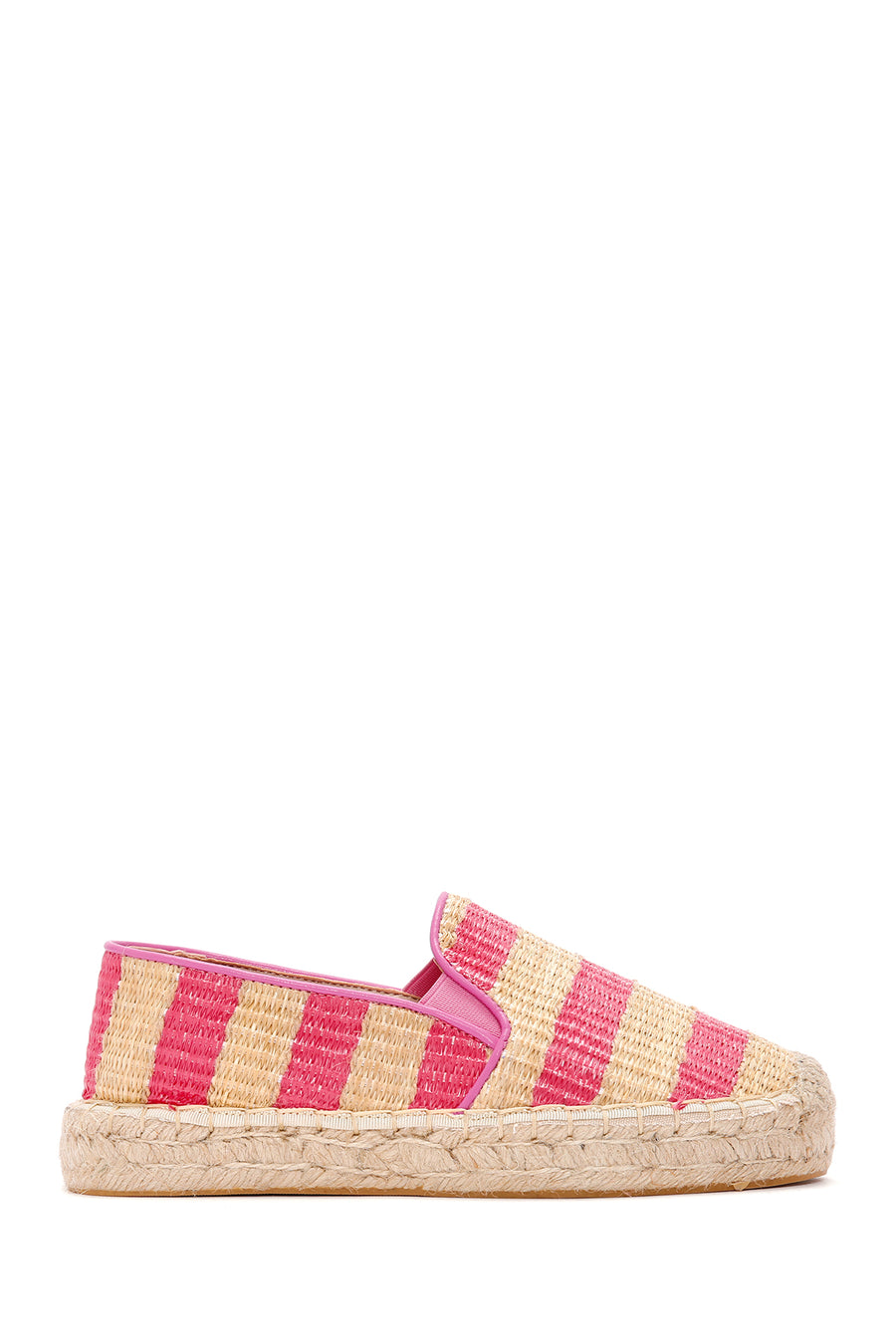 Women's Pink Straw Espadrilles 24SFD4438M7 | Derimod