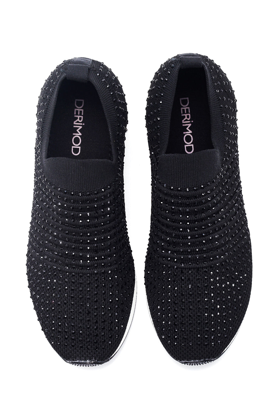 Kadın Siyah Taşlı Sneaker