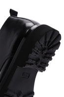Men's Black Thick Soled Leather Boots | Derimod