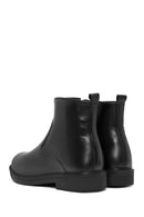 Men's Black Zippered Leather Casual Boots | Derimod