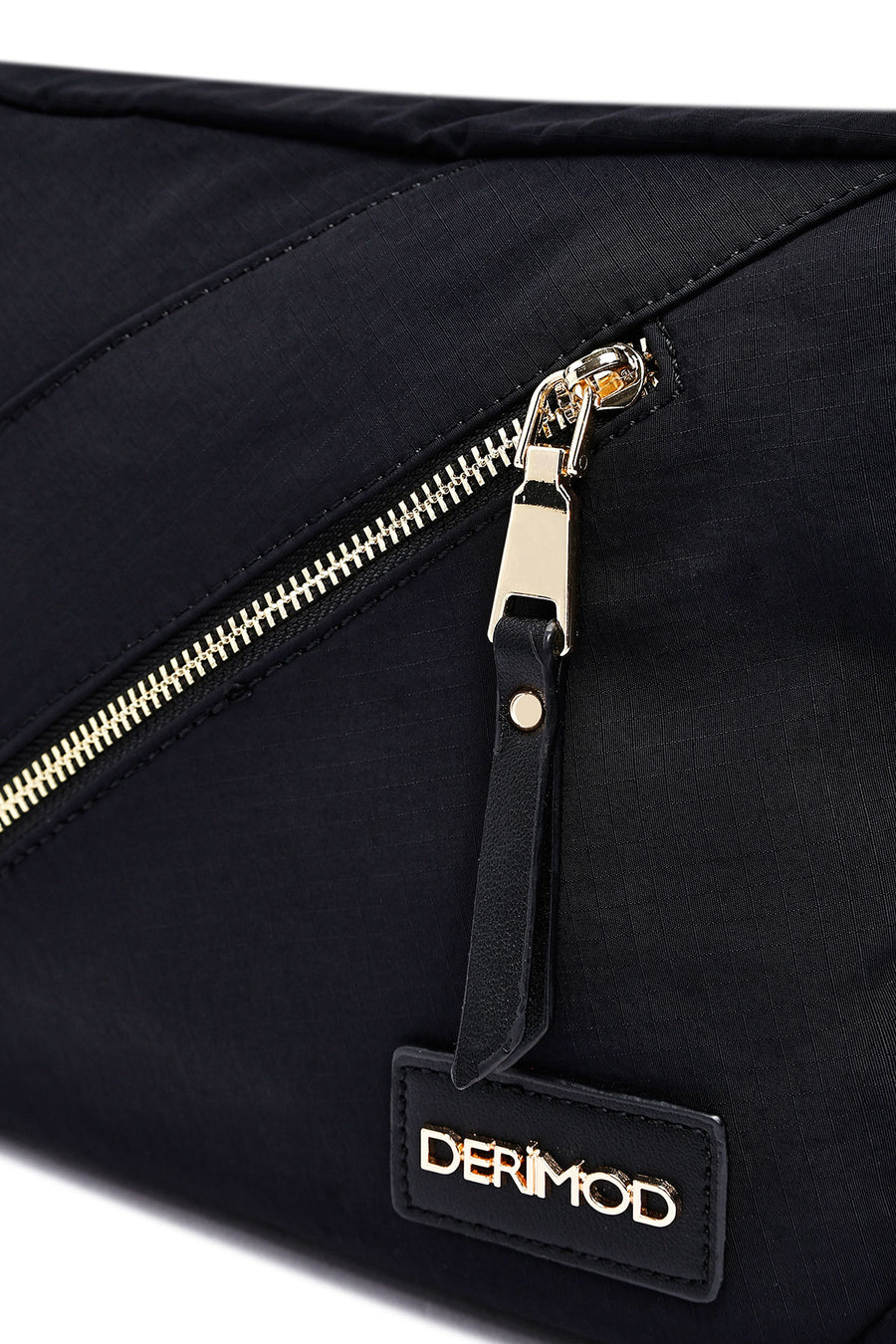 Women's Black Fabric Crossbody Bag