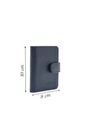 Men's Navy Blue Leather Card Holder | Derimod
