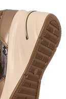 Woman Mink Lace-Up Wedge Sneaker | Derimod