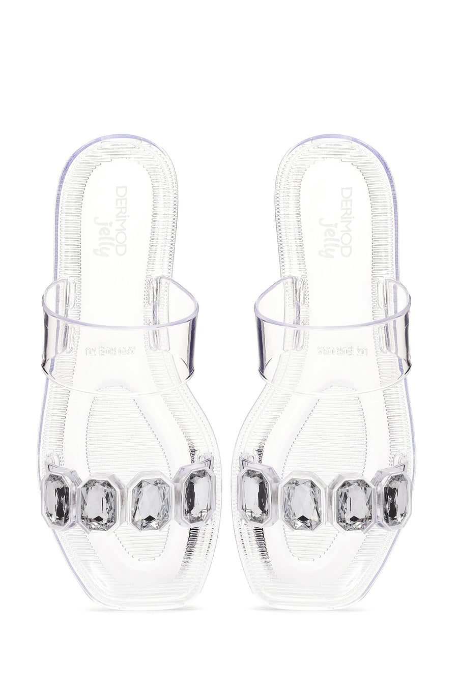 Women's Transparent Jelly Stone Slippers