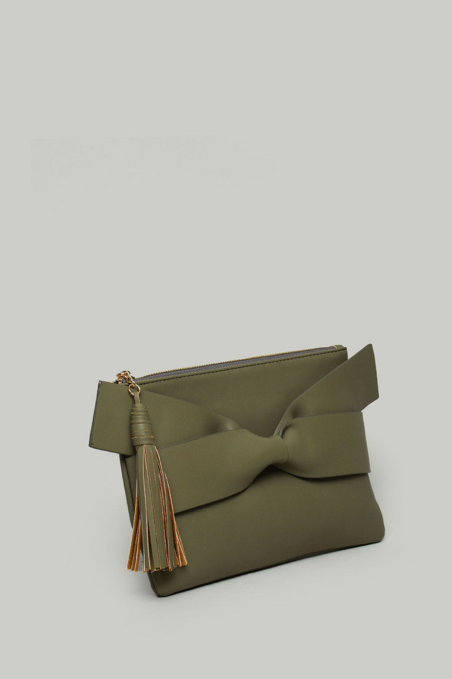 Green Women's Portfolio with Bow Detail