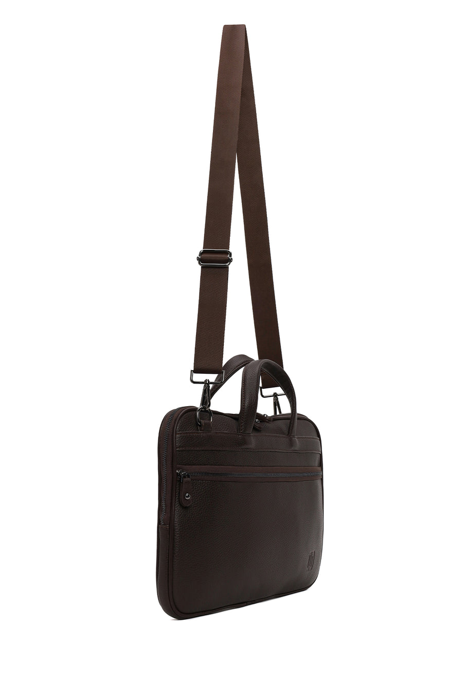 Male Black Long-Strap Briefcase