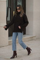 Women's Burgundy Zip-Up Leather Heeled Boots | Derimod